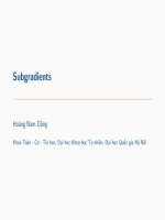 Bài giảng Tối ưu hóa nâng cao: Chương 6 - Hoàng Nam Dũng