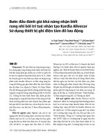 Bước đầu đánh giá khả năng nhận biết rung nhĩ bởi trí tuệ nhân tạo Kardia Alivecor Sử dụng thiết bị ghi điện tâm đồ lưu động