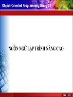 Bài giảng Lập trình nâng cao: Bài 6 - Lý Anh Tuấn