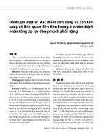 Đánh giá một số đặc điểm lâm sàng và cận lâm sàng có liên quan đến tiên lượng ở nhóm bệnh nhân tăng áp lực động mạch phổi nặng