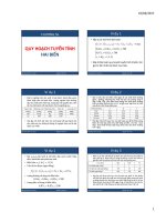 Bài giảng Toán cao cấp 1: Chương 5b - Nguyễn Văn Tiến