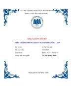 QUẢN TRỊ TÀI CHÍNH - Phân tích Tập đoàn Xăng dầu Việt Nam PLX giai đoạn 2015-2019