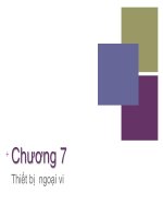 Bài giảng Kiến trúc máy tính: Chương 7 - ThS. Nguyễn Thị Phương Thảo