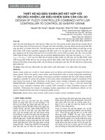 Thiết kế bộ điều khiển mờ kết hợp với bộ điều khiển LQR điều khiển giàn cần cẩu 2D