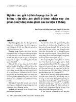 Nghiên cứu giá trị tiên lượng của chỉ số B-line trên siêu âm phổi ở bệnh nhân suy tim phân suất tống máu giảm sau ra viện 3 tháng