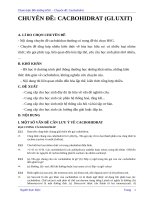 BỒI DƯỠNG HSG HÓA HỌC CHUYÊN ĐỀ: CACBOHIDRAT (GLUXIT)