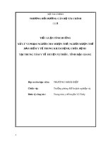 Tiểu luận tình huống: Xử lý vi phạm người cho mượn thẻ; người mượn thẻ Bảo hiểm Y tế trong khám bệnh, chữa bệnh tại Trung tâm Y tế huyện Vị Thủy, tỉnh Hậu Giang