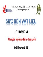 Bài giảng Sức bền vật liệu: Chương 6 - ĐH Công nghiệp TP.HCM