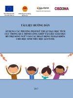 ÁP DỤNG CÁC PHƯƠNG PHÁP/KỸ THUẬT DẠY HỌC TÍCH CỰC TRONG QUÁ TRÌNH LỒNG GHÉP TÀI LIỆU GIÁO DỤC BỔ TRỢ SONG NGỮ VÀO CÁC HOẠT ĐỘNG NGOẠI KHÓA CHO HỌC SINH TIỂU HỌC (6-8 TUỔI)