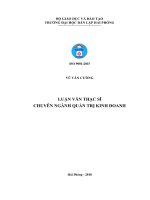 HOÀN THIỆN CÔNG TÁC QUẢN LÝ THU - CHI NGÂN SÁCH TẠI PHƯỜNG NGỌC SƠN QUẬN KIẾN AN, THÀNH PHỐ HẢI PHÒNG