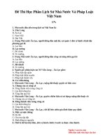 De thi lich su  nha nuoc viet nam