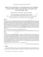 Khảo sát ảnh hưởng của mô hình hóa sàn lõi rỗng sử dụng phần mềm ETABS tới phản ứng động học của nhà nhiều tầng