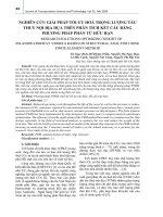 Nghiên cứu giải pháp tối ưu hoá trọng lượng tàu thủy nội địa dựa trên phân tích kết cấu băng phương pháp phần tử hữu hạn