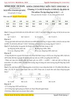 Khóa chinh phục kiến thức Sinh học 12 - Cơ chế di truyền và biến dị cấp phân tử