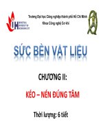 Bài giảng Sức bền vật liệu: Chương 2 - ĐH Công nghiệp TP.HCM