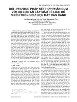 KSI - phương pháp kết hợp phân cụm với bộ lọc tái lấy mẫu để loại bỏ nhiễu trong dữ liệu mất cân bằng