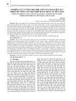 Nghiên cứu cường độ chịu uốn của bản liên tục nhiệt bê tông cốt sợi thép bằng phần tử hữu hạn