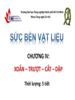 Bài giảng Sức bền vật liệu: Chương 4 - ĐH Công nghiệp TP.HCM