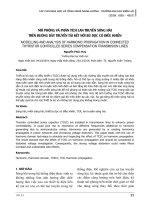 Mô phỏng và phân tích lan truyền sóng hài trên đường dây truyền tải kết nối bù dọc có điều khiển