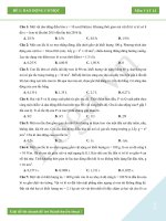 Bài tập môn Vật lí về dao động cơ học