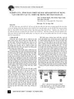 Nghiên cứu, tính toán thiết kế đầu kéo khí nén sử dụng vận chuyển vật tư, thiết bị trong mỏ than hầm lò