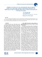 Nghiên cứu đề xuất các giải pháp kỹ thuật trong công tác chuẩn bị, lắp đặt, tháo dỡ, di chuyển các thiết bị lò chợ cơ giới hóa đồng bộ tại một số mỏ hầm lò vùng Quảng Ninh
