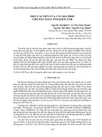 Một cải tiến của cây KD-Tree cho bài toán tìm kiếm ảnh