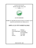 Nghiên cứu tri thức bản địa sử dụng cây thuốc tại xã nậm pung, huyện bát xát, tỉnh lào cai 