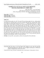 Nghiên cứu sản xuất cồn tuyệt đối bằng phương pháp hồi lưu nhiều bậc