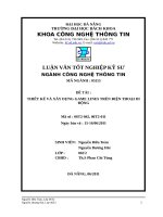 THIẾT KẾ VÀ XÂY DỰNG GAME LINES TRÊN ĐIỆN THOẠI DIĐỘNG