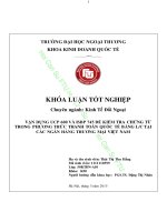 Vận dụng UCP 600 và ISBP 745 để kiểm tra chứng từ trong thanh toán bằng LC tại các ngân hàng thương mại việt nam 