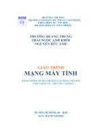 Giáo trình Mạng máy tính (dành cho ngành truyền thông): Phần 1 - CĐ Kỹ Thuật Cao Thắng