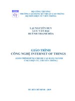 Giáo trình Công nghệ internet of things: Phần 1 - CĐ Kỹ Thuật Cao Thắng