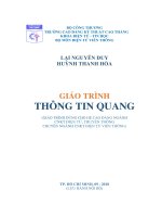 Giáo trình Thông tin quang: Phần 1 - CĐ Kỹ Thuật Cao Thắng