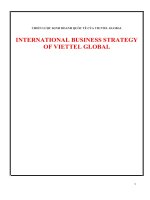 LUẬN văn THẠC sĩ CHIẾN lược KINH DOANH QUỐC tế của VIETTEL GLOBAL 
