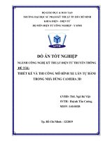 Thiết kế và thi công mô hình xe lăn tự hành trong nhà dùng camera 3D