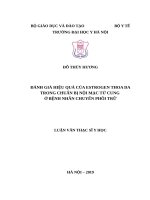 luận văn thạc sĩ đánh giá hiệu quả của estrogen thoa da trong chuẩn bị nội mạc tử cung ở bệnh nhân chuyển phôi trữ 