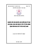Nghiên cứu căn nguyên, đặc điểm dịch tễ học lâm sàng, cận lâm sàng và yếu tố tiên lượng bệnh viêm não cấp ở trẻ em Việt Nam