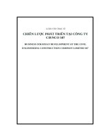 LUẬN văn THẠC sĩ CHIẾN lược PHÁT TRIỂN tại CÔNG TY CIENCO 507 