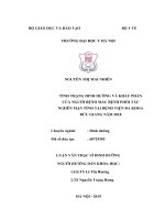 luận văn thạc sĩ tình trạng dinh dưỡng và khẩu phần của người bệnh mắc bệnh phổi tắc nghẽn mạn tính tại bệnh viện đa khoa đức giang năm 2018 