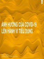 (Research) Ảnh hưởng của COVID19 lên hành vi tiêu dùng