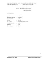 SKKN một số biện pháp gây hứng thú cho học sinh khi học môn lịch sử 9 ở trường THCS phương trung 