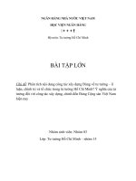 Phân tích nội dung công tác xây dựng đảng về tư tưởng – lí luận, chính trị và tổ chức trong tư tưởng hồ chí minh ý nghĩa của tư tưởng đối với công tác xây dựng, chỉnh đốn đảng cộng sản việt nam hiện nay 