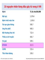 Tác nhân vi sinh gây NTHHD cđ và tình hình đề kháng kháng sinh 