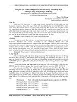 Chi phí vận tải than nhập khẩu cho các trung tâm nhiệt điện khu vực đồng bằng Sông Cửu Long