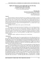 Nghiên cứu đánh giá sự thay đổi ổn định của tàu trên sóng trong giai đoạn thiết kế ban đầu