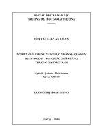 Nghiên cứu khung năng lực nhân sự quản lý kinh doanh trong các ngân hàng thương mại việt nam tt 