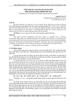 Tính toán lực cản sóng của tàu ba thân bằng phương pháp nghiệm hữu hạn