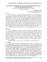 Các nhân tố ảnh hưởng đến cấu trúc vốn của doanh nghiệp niêm yết trên Sở Giao dịch chứng khoán Hà Nội