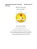 xây dựng một dự án và phân tích tính khả thi của nó đã quyết định lựa chọn thành lập một quán café 